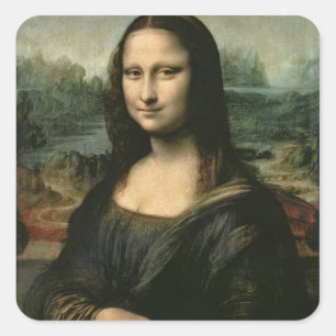 Sticker Carré Mona Lisa, c.1503-6