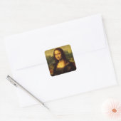 Sticker Carré Mona Lisa par Léonard de Vinci (Enveloppe)