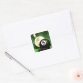 Sticker Carré Monde comme boule de réplique (Enveloppe)