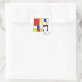 Sticker Carré Mondrian Inspired Chamomile (Sac)