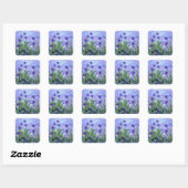 Sticker Carré Monet Lilac Irises (Feuille)