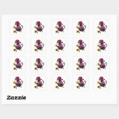 Sticker Carré Monkey Skateboard (Feuille)