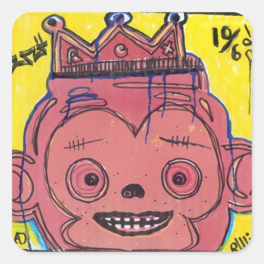 Sticker Carré MonKIng (Devant)