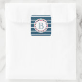 Sticker Carré Monogram design (Sac)