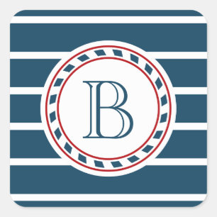 Sticker Carré Monogram design