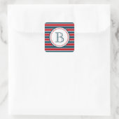 Sticker Carré Monogram design (Sac)