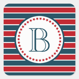 Sticker Carré Monogram design