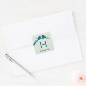 Sticker Carré Monogramme (Enveloppe)
