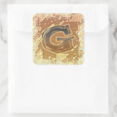 STICKER CARRÉ MONOGRAMME FRAZZLE G (Sac)
