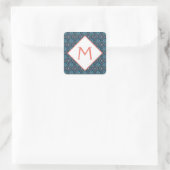 Sticker Carré Monogramme géométrique (Sac)