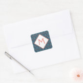 Sticker Carré Monogramme géométrique (Enveloppe)