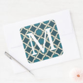 Sticker Carré Monogramme | Motifs du marché VI (Enveloppe)