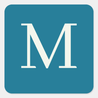 Sticker Carré monogrammé personnalisé