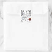 STICKER CARRÉ MONOGRAMME ROMANTIQUE DES AMATEURS DE VALENTINE RO (Sac)