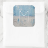 Sticker Carré Monogramme | Silver Aura (Sac)