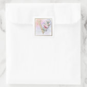 Sticker Carré Monogramme V Rose Rose (Sac)