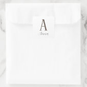 Sticker Carré Monogramme Vibe d'automne (Sac)