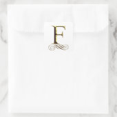 Sticker Carré monogramme VIP Gold"F" (Sac)