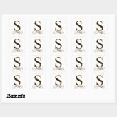 Sticker Carré monogramme VIP Gold"S" (Feuille)