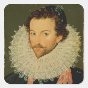 Sticker Carré Monsieur Walter Raleigh 2