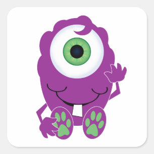 Sticker Carré Monster des Cyclops