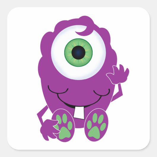 Sticker Carré Monster des Cyclops (Devant)