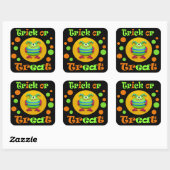 Sticker Carré Monster Halloween (Feuille)
