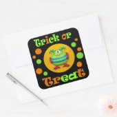 Sticker Carré Monster Halloween (Enveloppe)