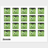 Sticker Carré Monster Mash | Halloween monstre (Feuille)