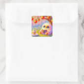 Sticker Carré Monster Reader (Sac)