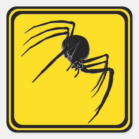 Sticker Carré Monster Spider Xing ! (Devant)