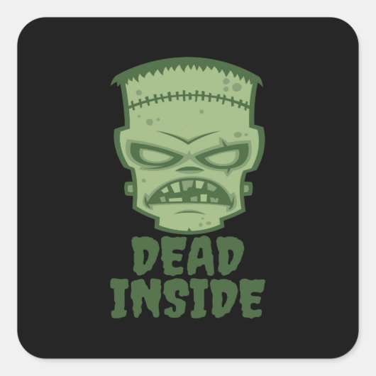 Sticker Carré Monstre de Dead Inside (Devant)