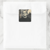 Sticker Carré Monstre de Frankenstein Halloween (Sac)