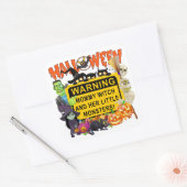 Sticker Carré Monstres d'Halloween (Enveloppe)