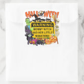 Sticker Carré Monstres d'Halloween (Sac)