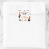 Sticker Carré Monstres modernes Costumes d'Halloween Fête d'anni (Sac)