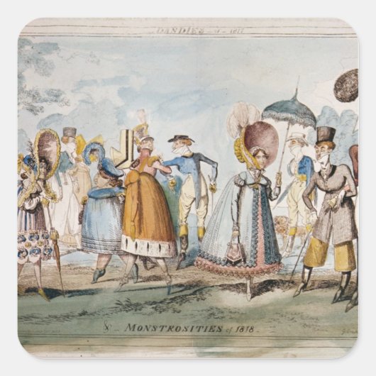 Sticker Carré Monstrosités de 1818 (Devant)