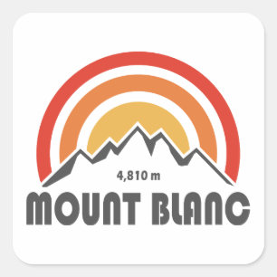 Sticker Carré Mont Blanc