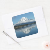 Sticker Carré Mont Moran Reflection at Grand Teton (Enveloppe)