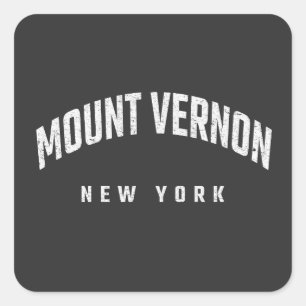 Sticker Carré Mont Vernon New York NY