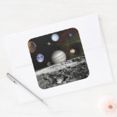 Sticker Carré Montage planétaire (Enveloppe)