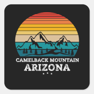 Sticker Carré MONTAGNE CAMELBACK Arizona