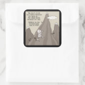 Sticker Carré Montagne Climat (Sac)