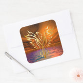 Sticker Carré Montée de Phoenix (Enveloppe)