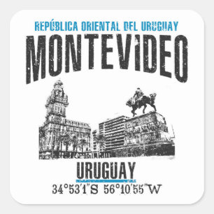 Sticker Carré Montevideo