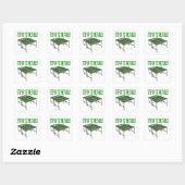 Sticker Carré Montez À La Table (Feuille)