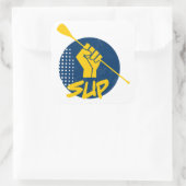 Sticker Carré Montez la puissance de la patte (Sac)