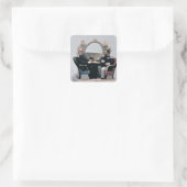 Sticker Carré Montre stand dans le style d'un fairing (Sac)