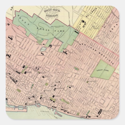 Sticker Carré Montréal (Devant)