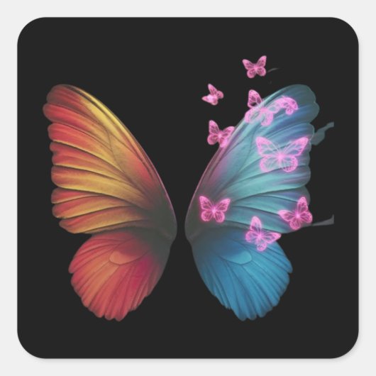 Sticker Carré Montrer la beauté (Devant)